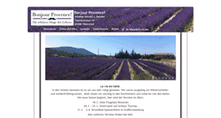 Desktop Screenshot of bonjourprovence.de